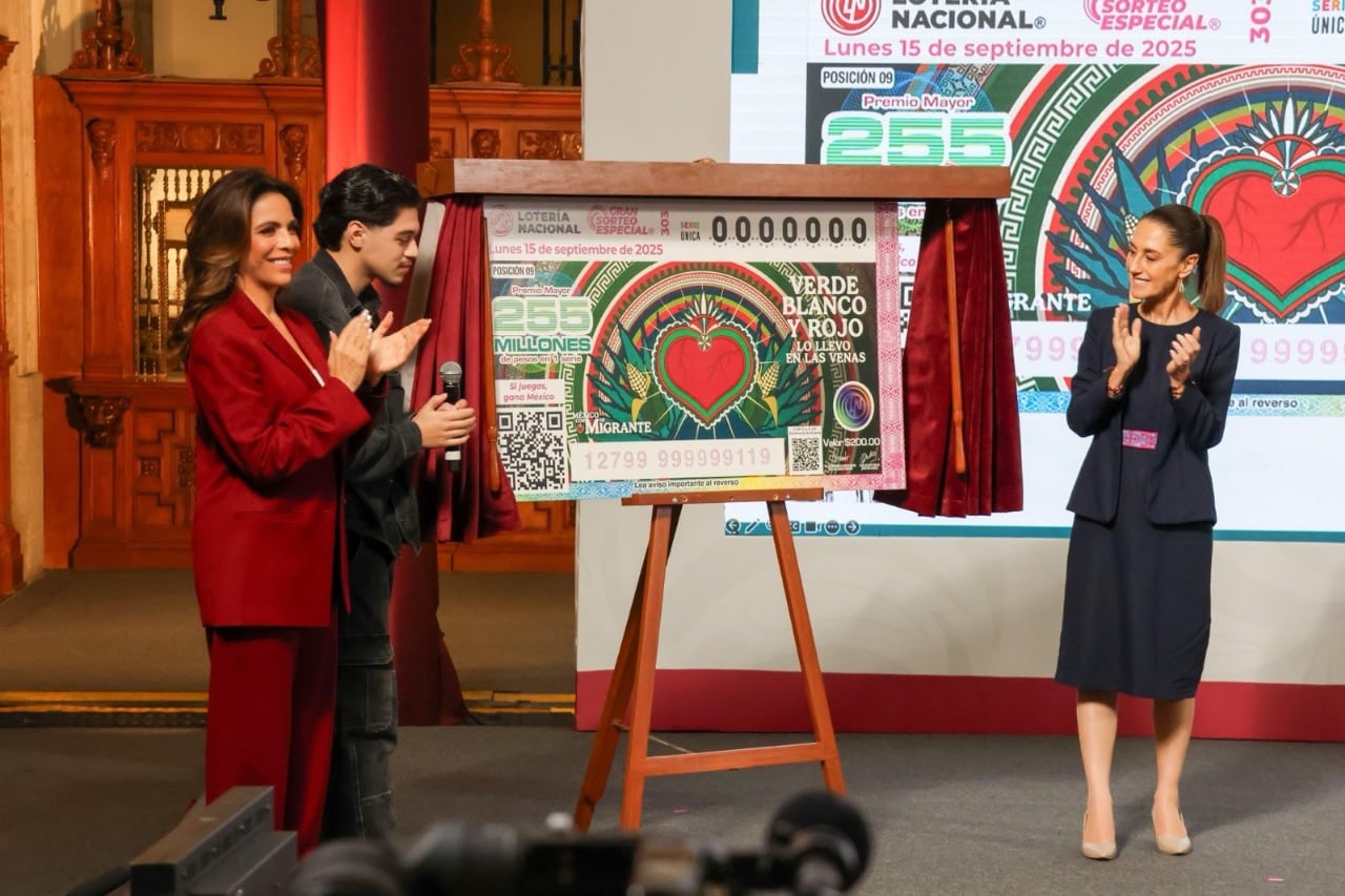 Dedican sorteo de la Lotería Nacional a migrantes mexicanos