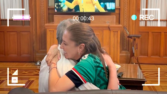 Claudia Sheinbaum celebra el gol de Luis Romo en el México vs Corea del Sur