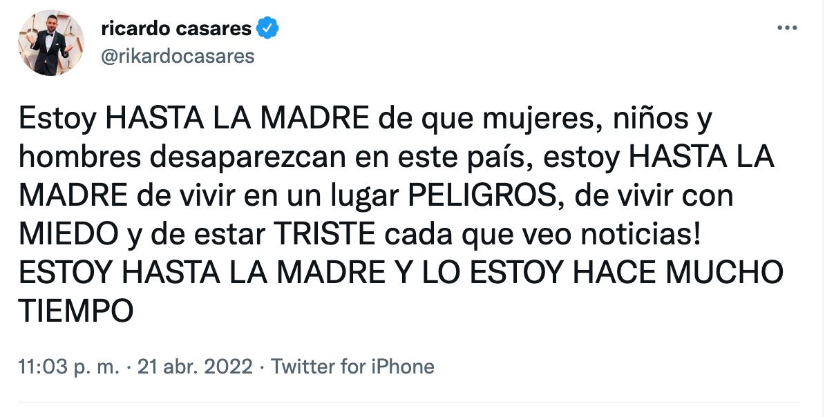 Ricardo Casares muestra su molestia por caso de Debanhi Susana Escobar