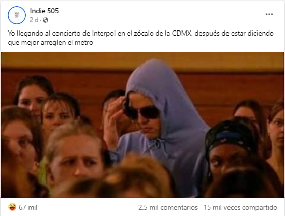 Memes por el concierto de Interpol en el Zócalo