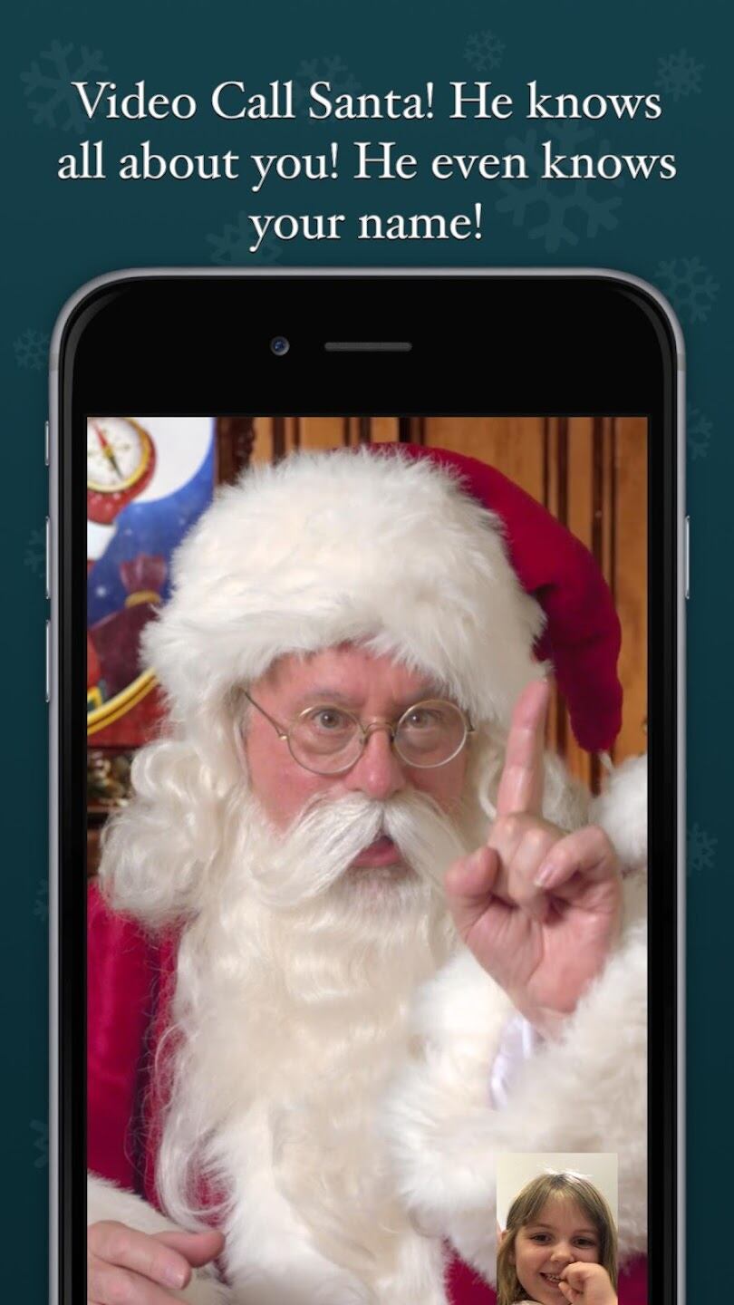 Speak to Santa para hablar con Santa Claus