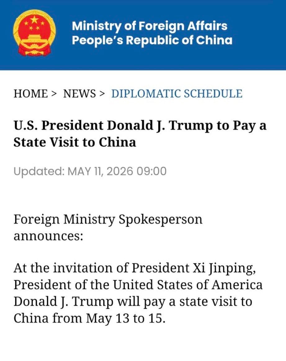 El Ministerio de Exteriores de China confirma la visita Donald Trump por invitación de Xi Jinping