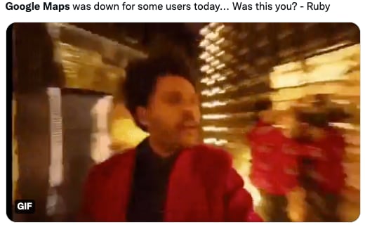 Memes sobre la caída de Google Maps