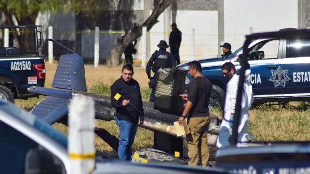 Helicóptero se desploma en Aguascalientes