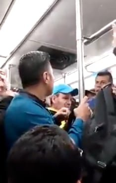 Golpiza a hombre en Metro CDMX