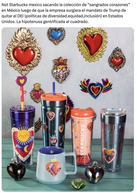Polémica por la colección de San Valentín de Starbucks