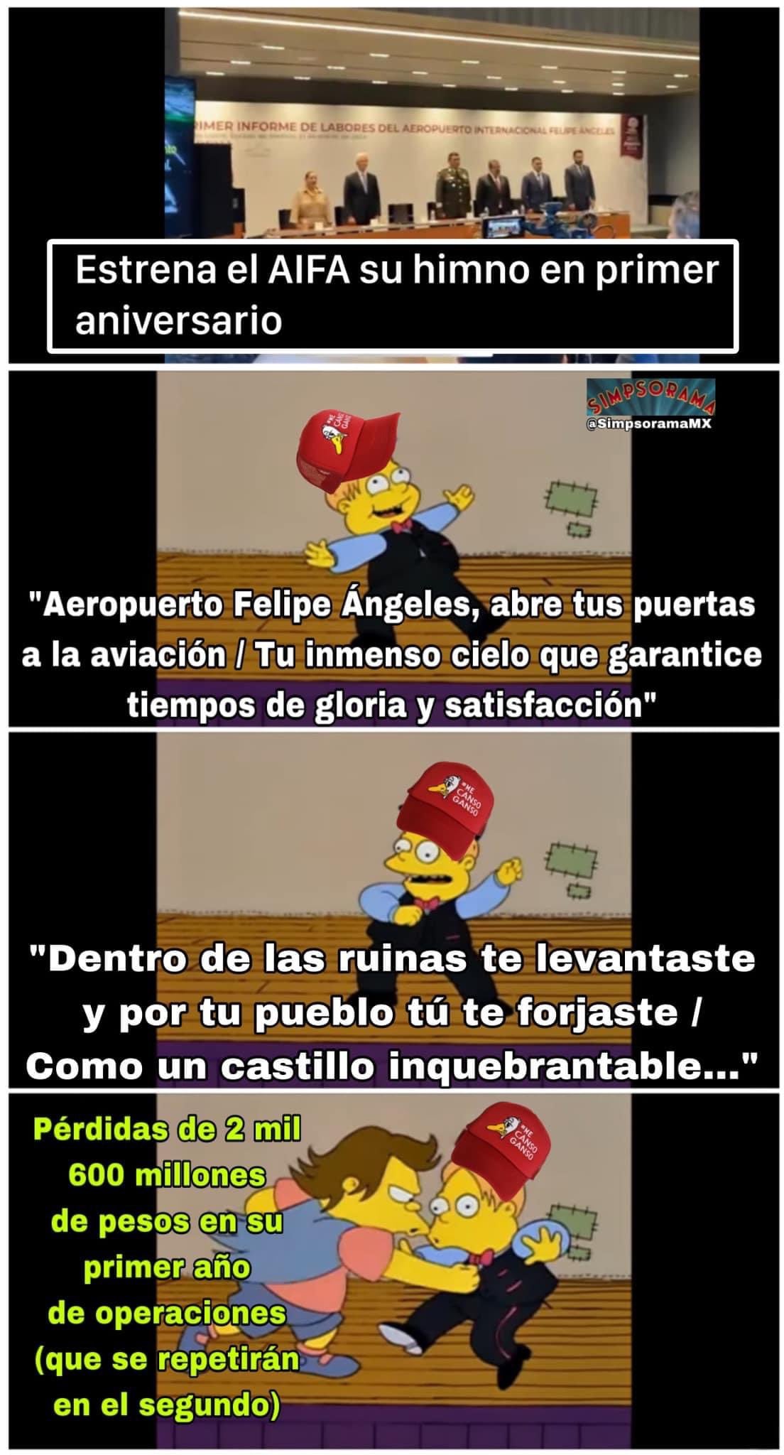 Meme por el himno del AIFA