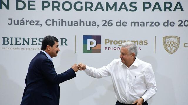 AMLO y Javier Corral