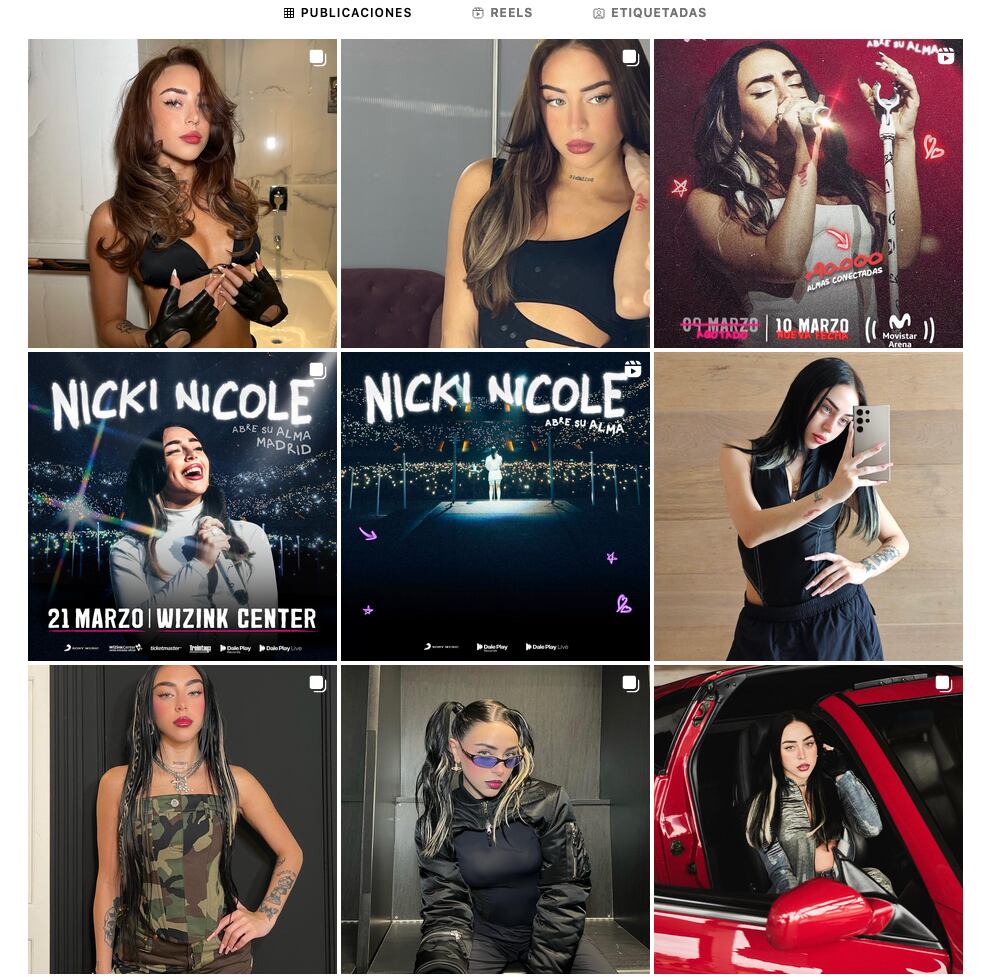 Nicki Nicole elimina su contenido con Peso Pluma.