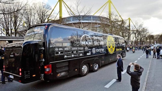 El autobús del Borussia Dortmund fue atacado