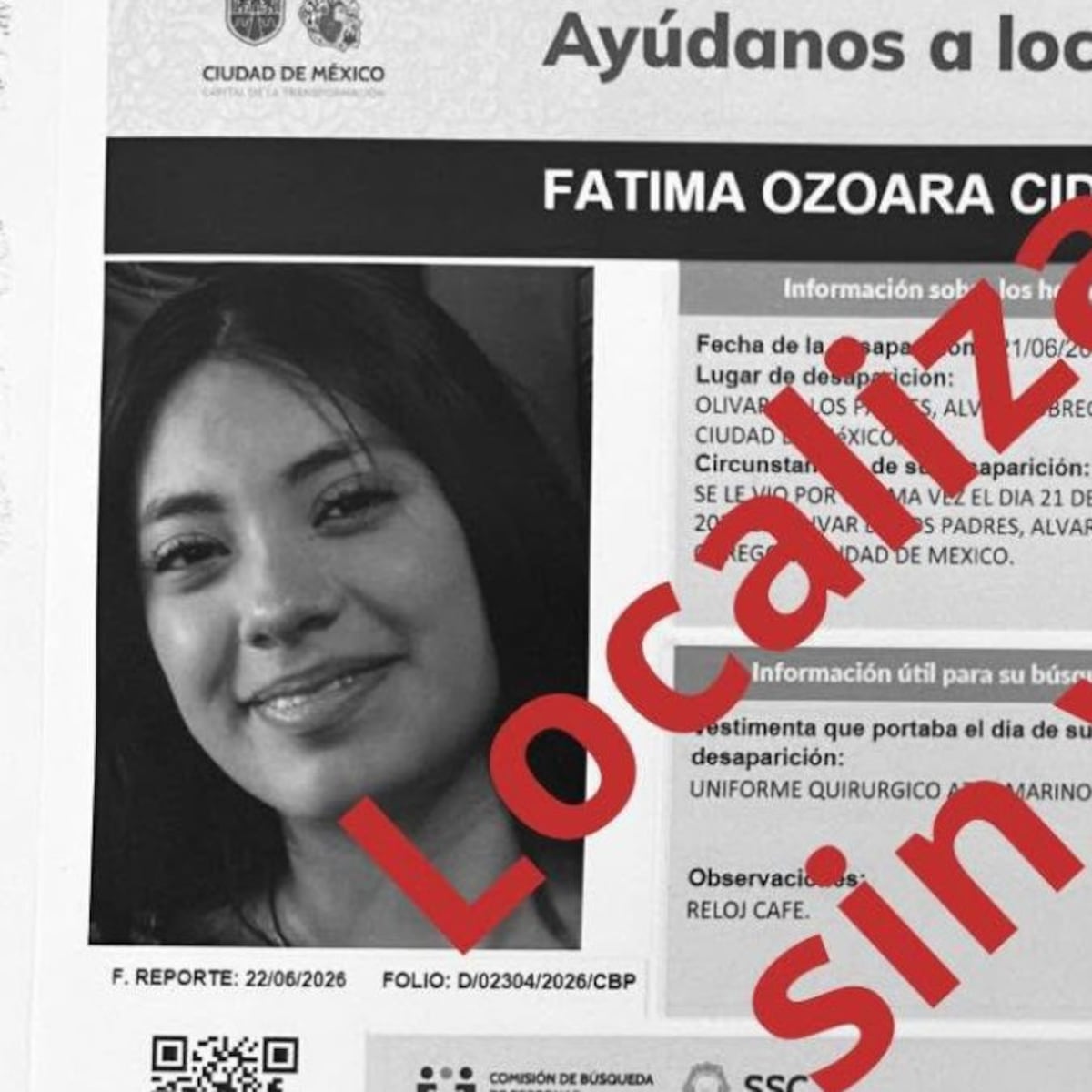 Hallan sin vida a Fátima Ozoara Cid entre Edomex y Querétaro