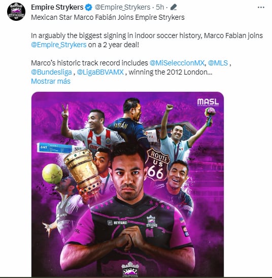 Empire Strykers presenta a Marco Fabian