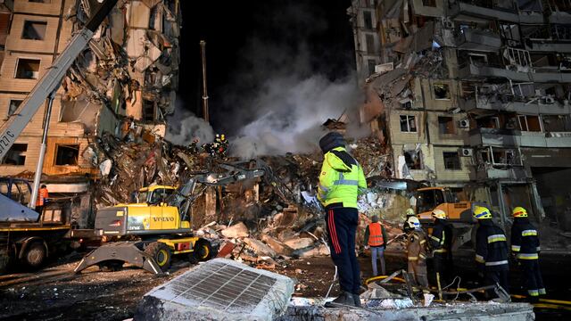 Ataque a edificio residencial en Dnipró, ciudad de Ucrania donde murieron 36 personas