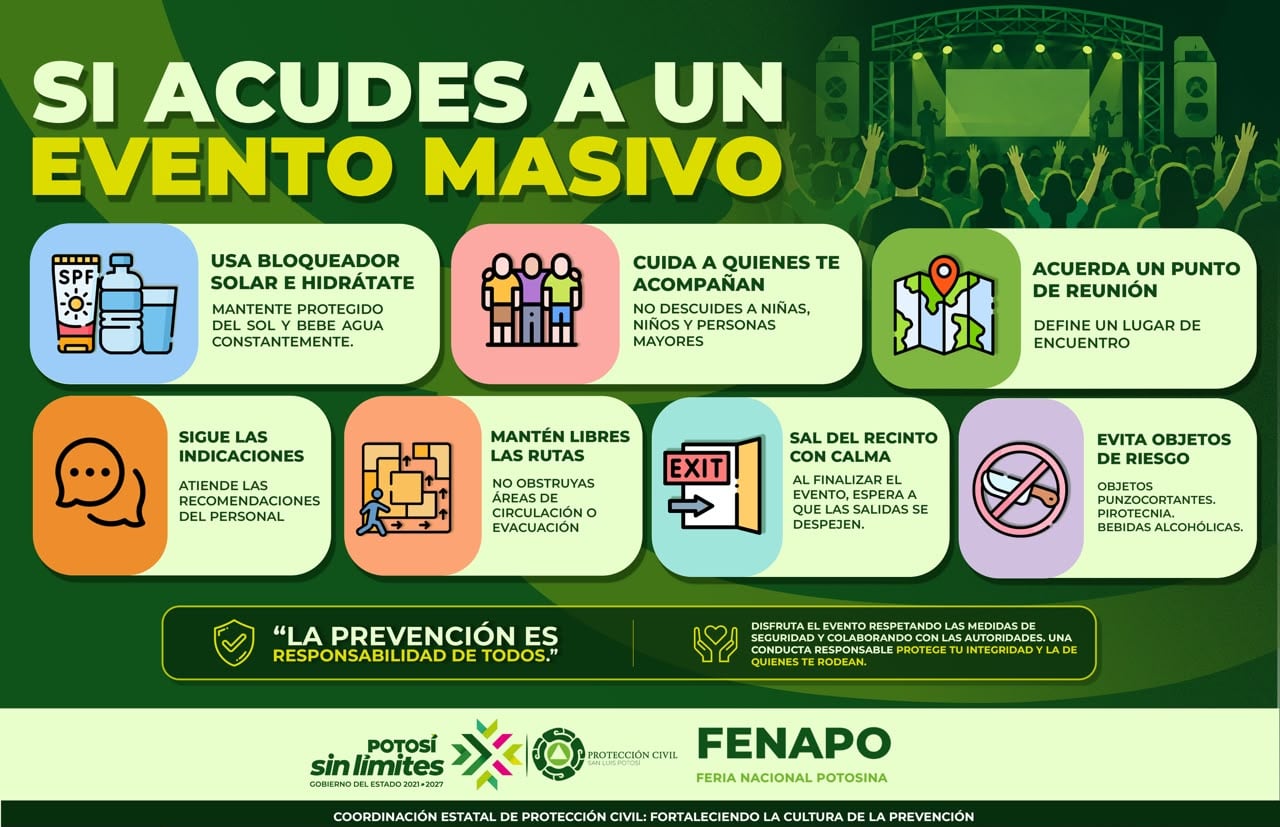 FENAPO 2026 contará con operativo de Protección Civil para visitantes