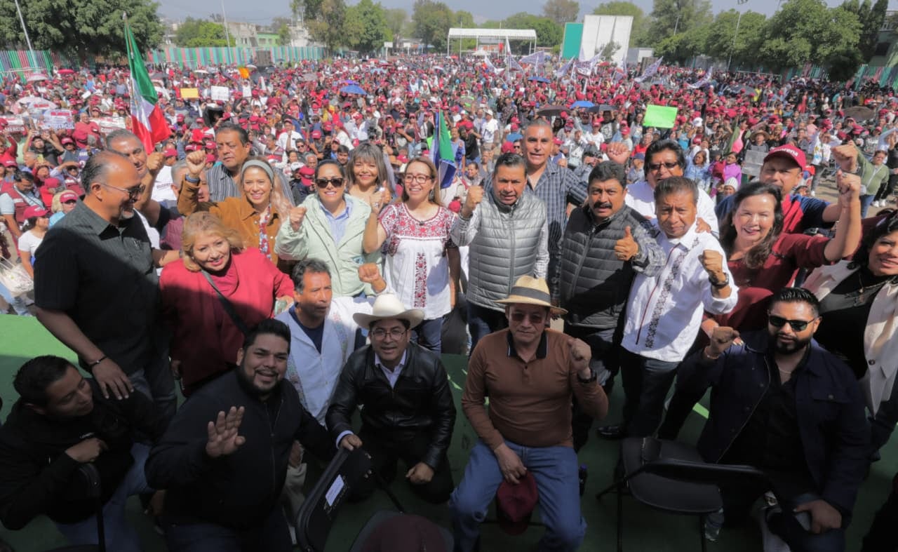 Más de 5 mil personas respaldan a Claudia Sheinbaum desde Ecatepec.