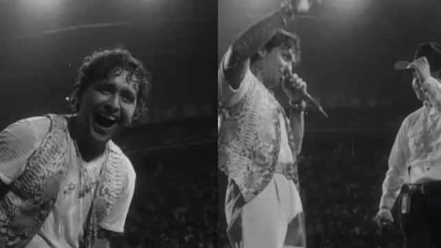 Christian Nodal quedó sorprendido con un pequeño fan