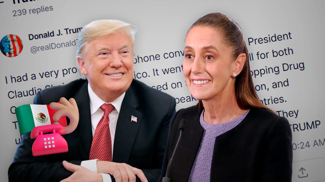 Hablan Claudia y Trump: refutan la mentecatez de la prensa Iscariote