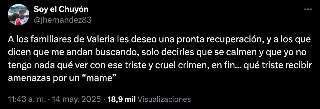 Jesús Hernández niega ser ex novio de Valeria Márquez