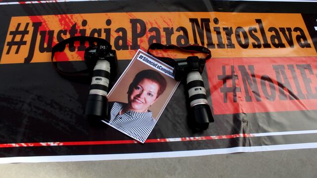 Protesta por justicia para Miroslava.