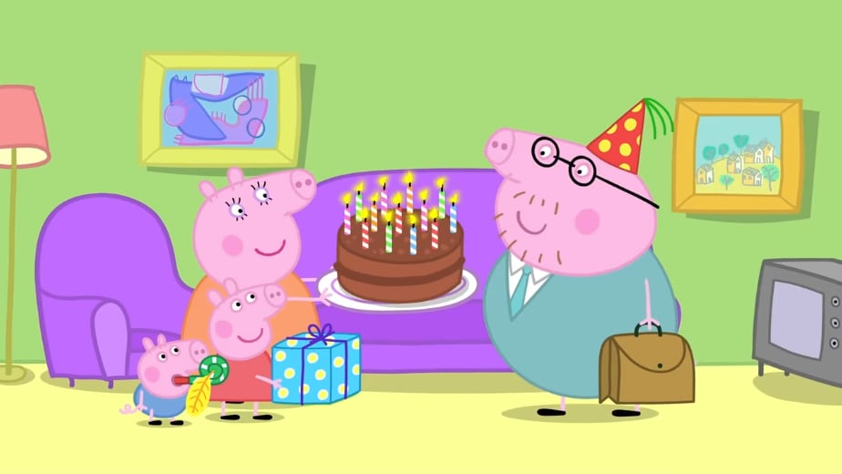 Cumpleaños Papá Cerdito, Peppa Pig
