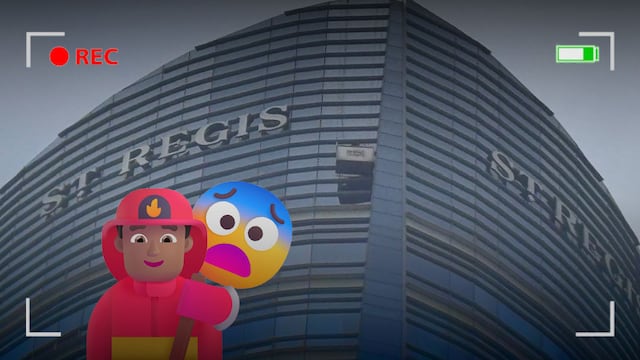 Bomberos rescataron a un trabajador atrapado en el St. Regis