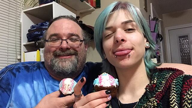 Dave Scott, el orgulloso padre.