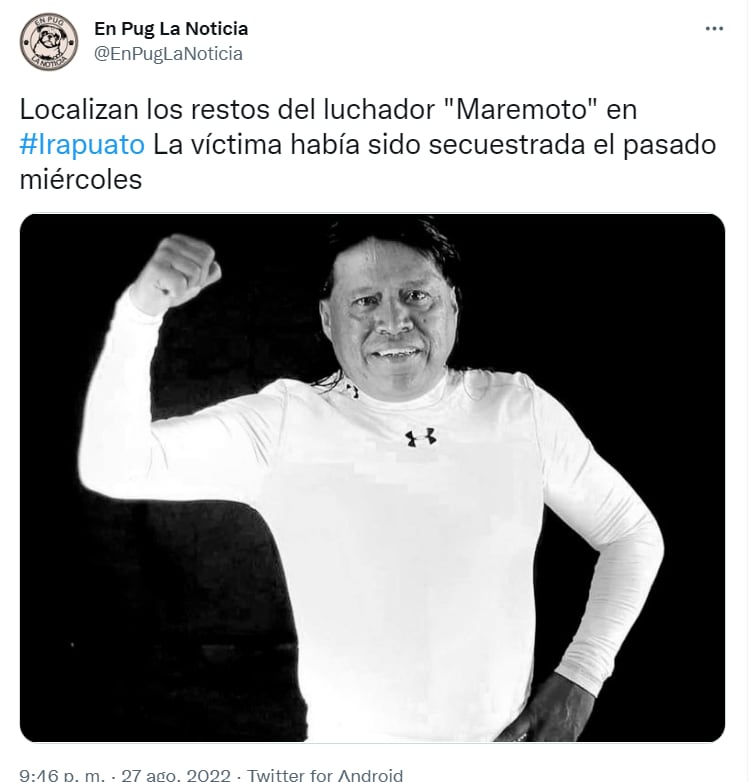 Hallan muerto a ‘Maremoto’, luchador en Irapuato que fue secuestrado