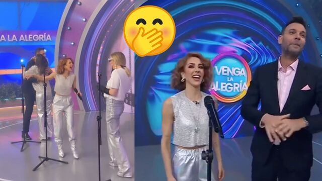 Patricio Borghetti hace evidente el playback de JNS en Venga La Alegría.