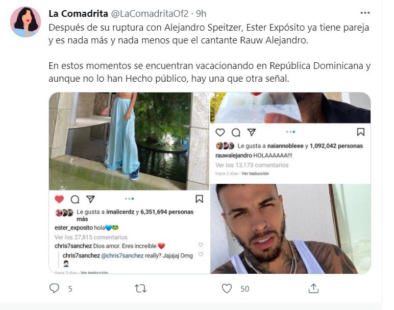 Publicación de Twitter