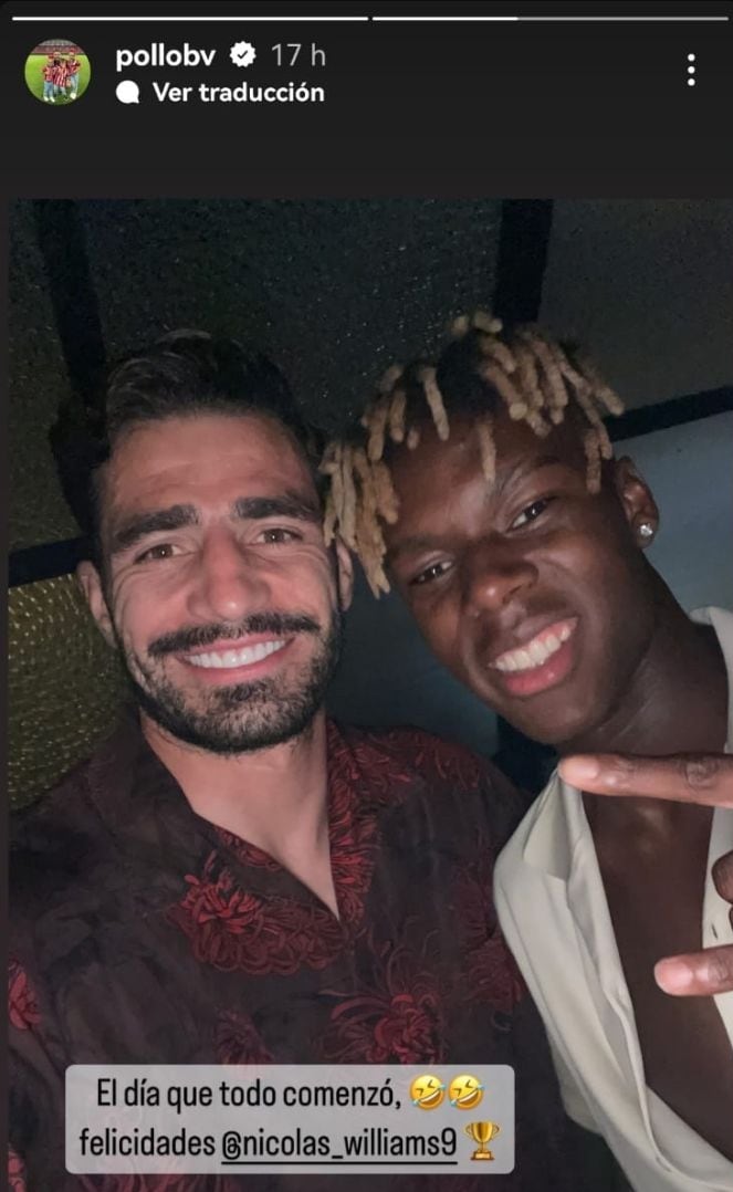 Mensaje de Pollo Briseño a Nico Williams.