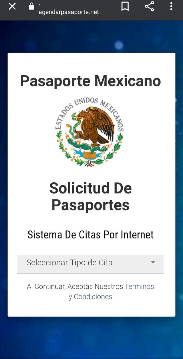 Página falsa de citas