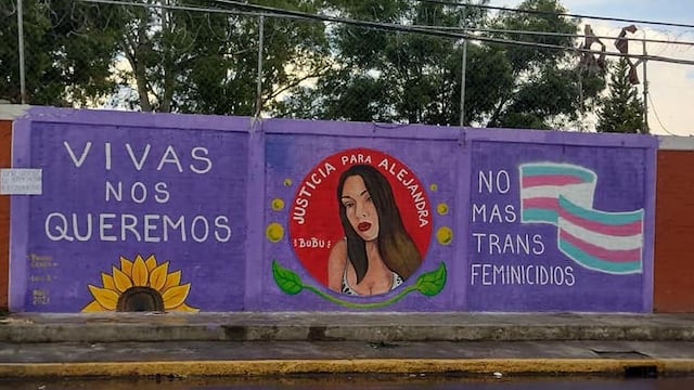 Mural del feminicidio de Alejandra Calvo