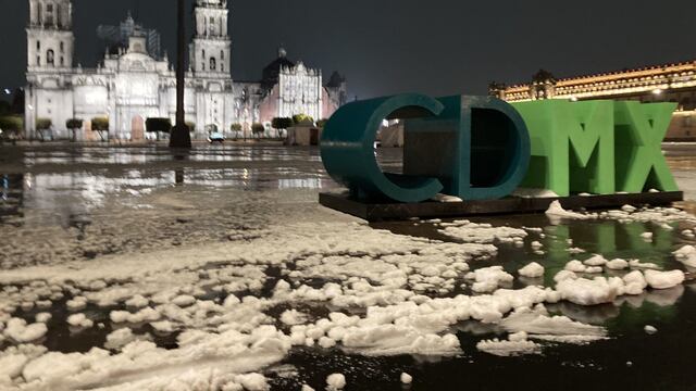 CDMX cubierta de granizo