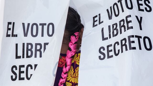 Imagen de archivo de una jornada electoral en México