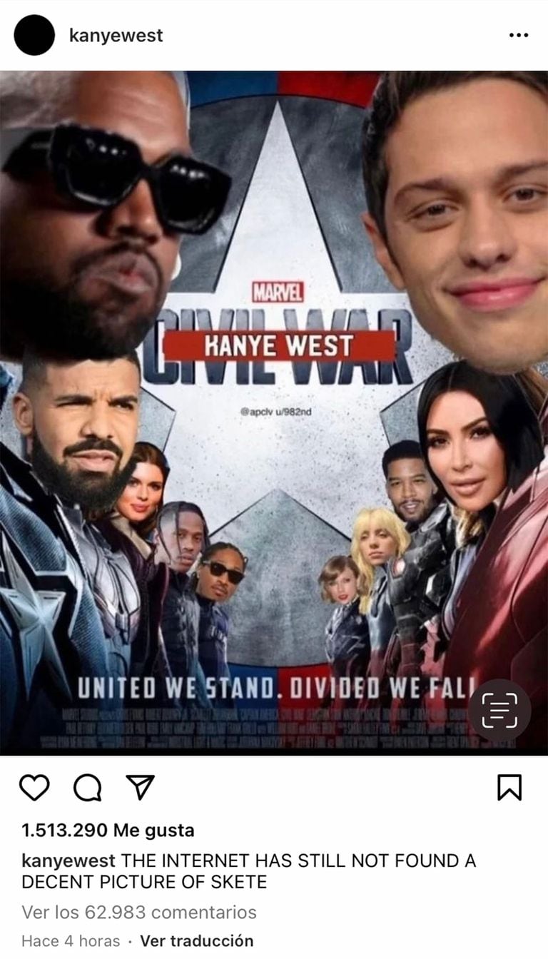 Memes de Kanye West y Pete Davidson