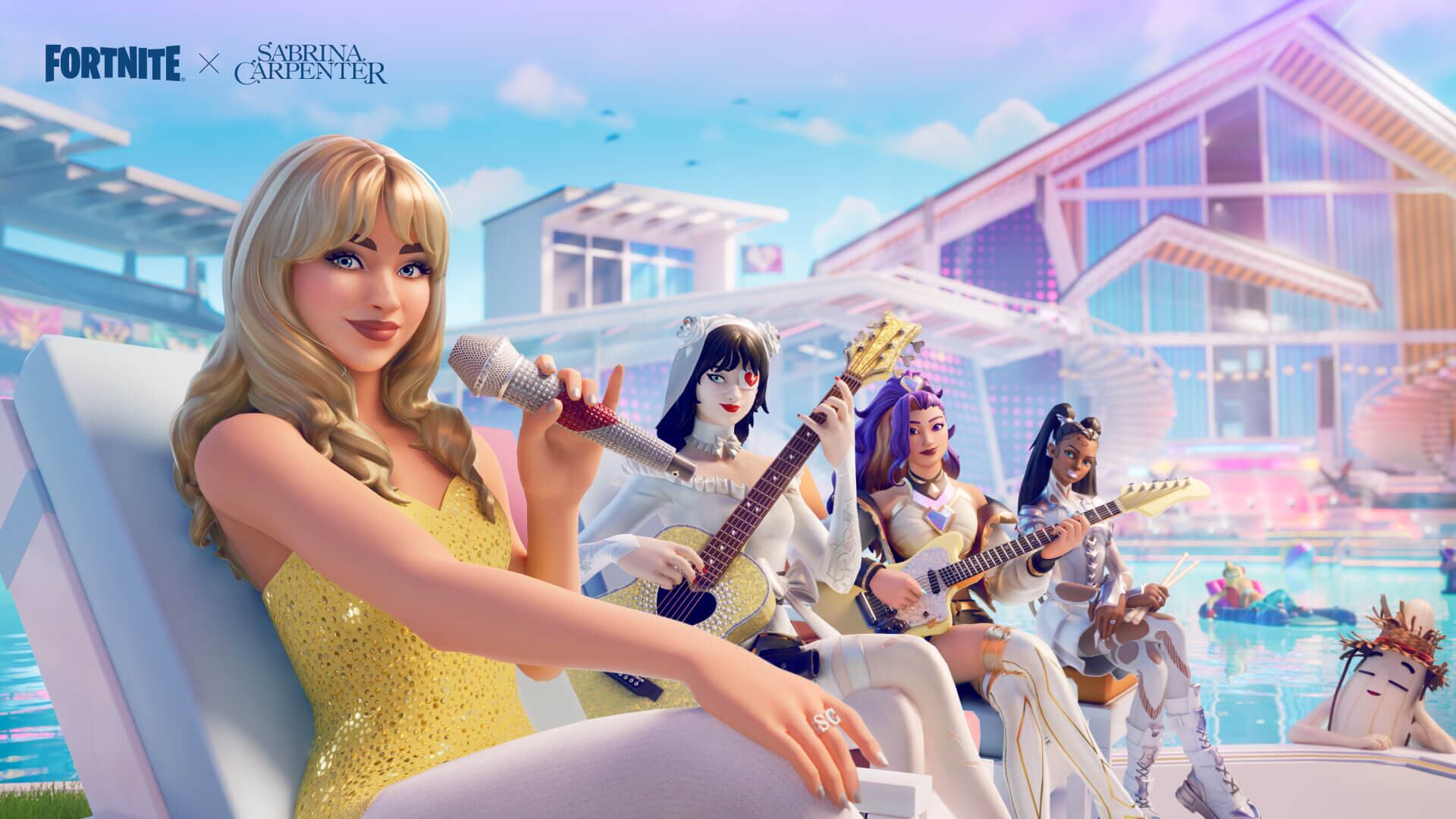 Sabrina Carpenter x Fortnite en la Temporada 8