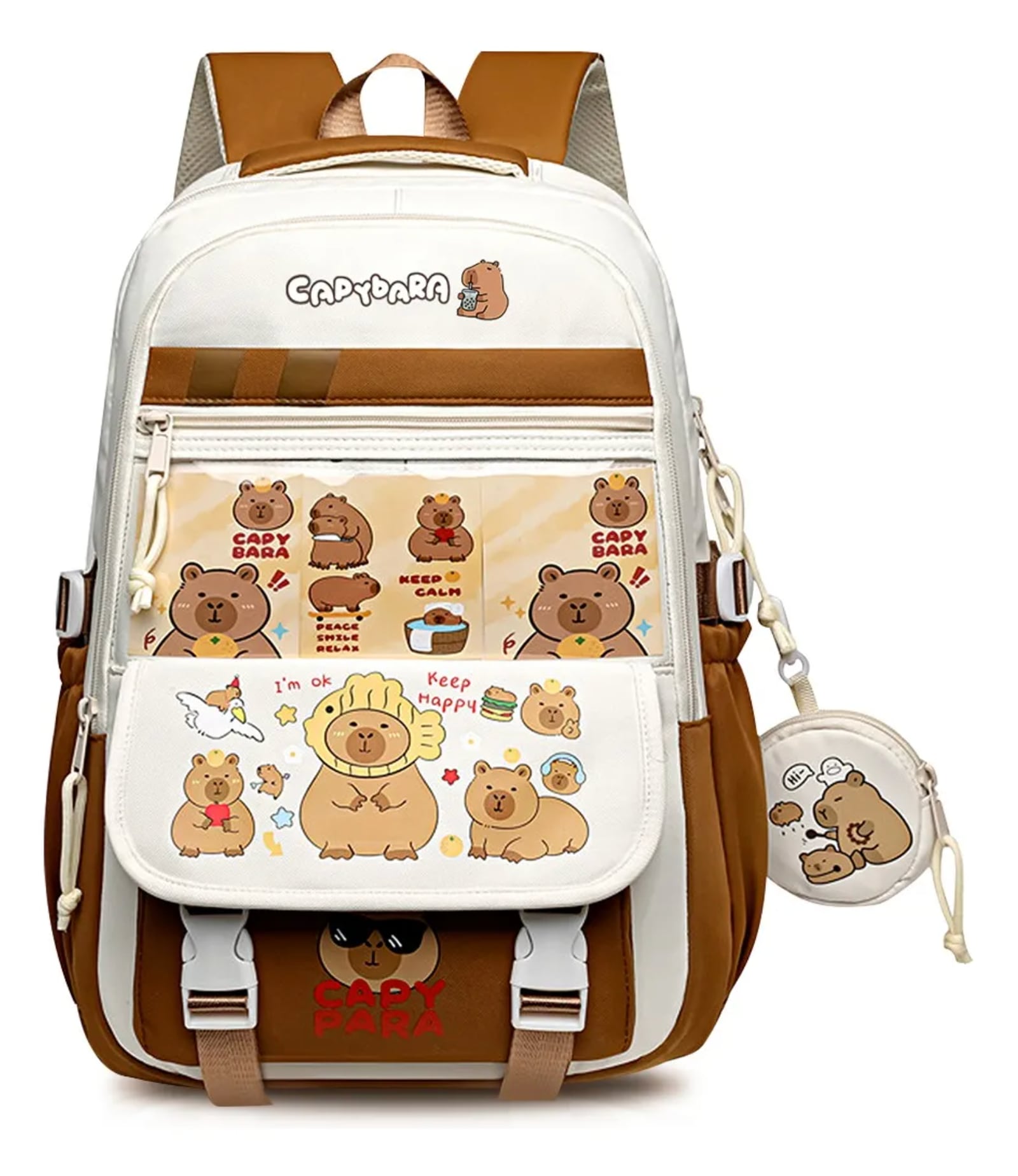 Mochila De Capibara. Mochila Escolar. Mochila Para Ordenador. Mochila De Gran Capacidad