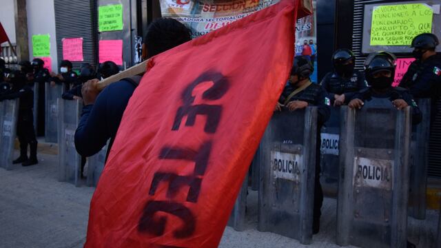 Protesta de la CETEG