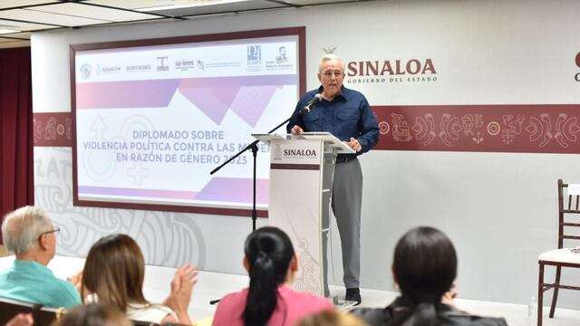 Rubén Rocha Moya inaugura Diplomado Sobre Violencia Política contra las Mujeres