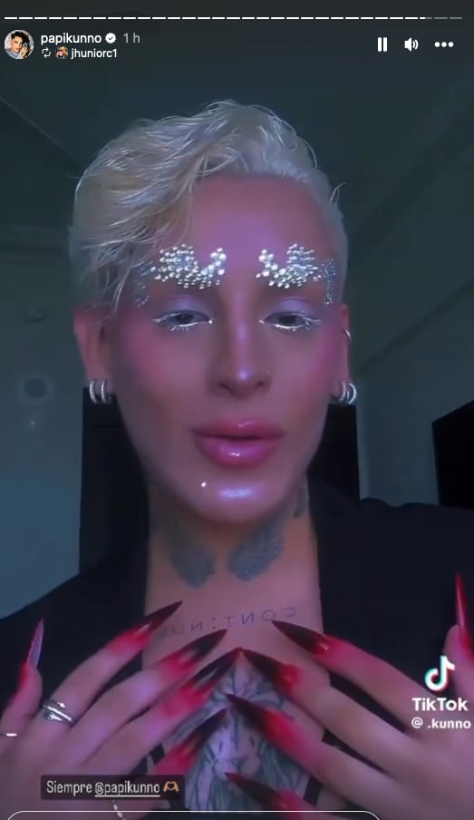Kunno y su nuevo look.