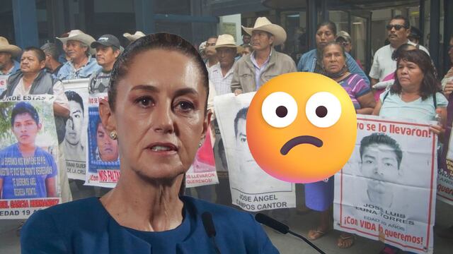 Padres de normalistas de Ayotzinapa expresan decepción tras reunión con Claudia Sheinbaum