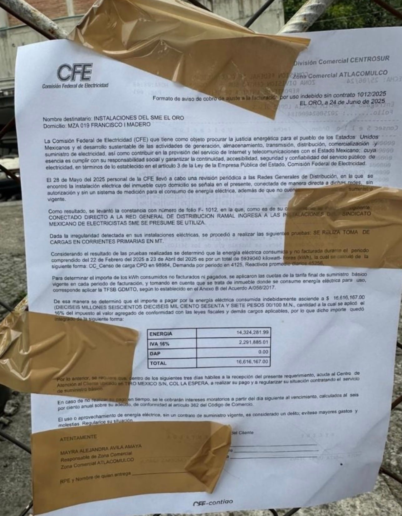 CFE sufre huachicol eléctrico