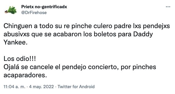 Crítica por boletos agotados para Daddy Yankee