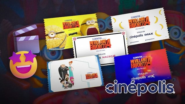 Estos son los boletos edición especial de Mi Villano Favorito 4 de Cinépolis