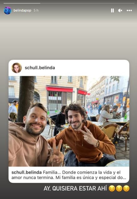 Belinda quisiera estar con su hermano y su primo Jacquemus.