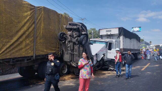 Accidente en la autopista México-Puebla