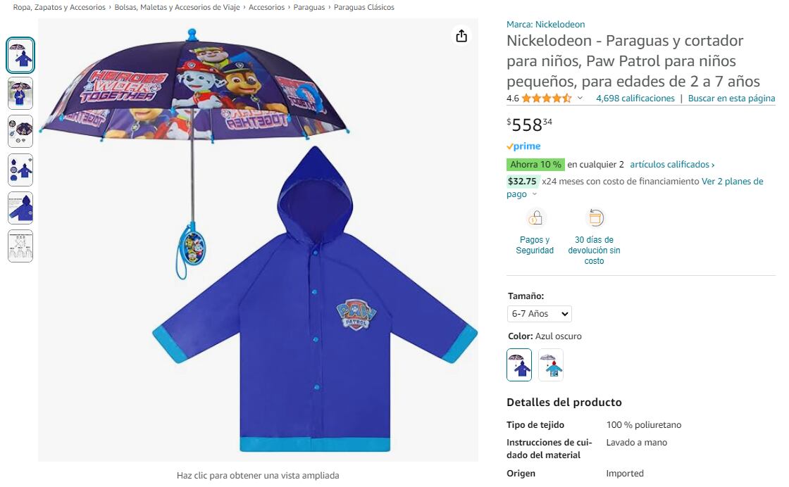 Impermeables de Paw Patrol