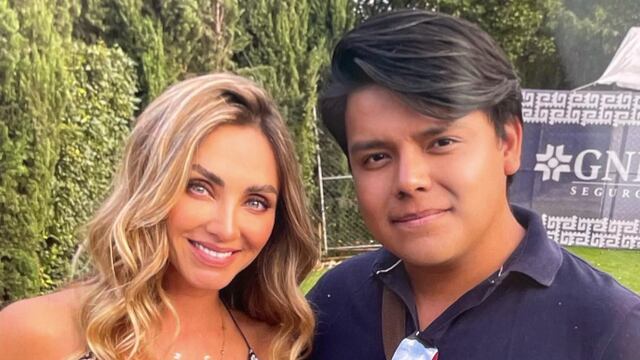 Samuel Gómez junto a Anahí