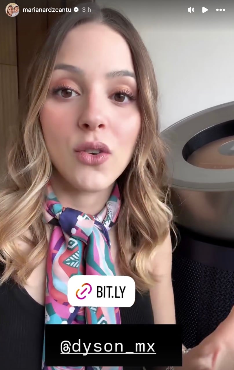 Mariana Rodríguez promociona purificador de aire