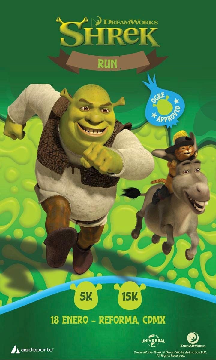 Shrek Run 2026: carrera temática llega a la Ciudad de México